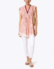 Look image thumbnail - Veronica Beard - Debbie White Denim High Rise Ankle Jean
