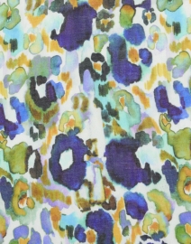 Fabric image thumbnail - Kinross - Multi Watercolor Print Silk Cashmere Scarf