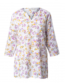 Product image thumbnail - Roller Rabbit - Lace Floral Cotton Kurta Top