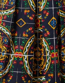 Fabric image thumbnail - Samantha Sung - Audrey Navy Tile Print Dress