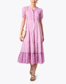 Look image thumbnail - Ro's Garden - Daphne Purple Print Dress