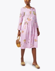 Look image thumbnail - Soler - Lilac Print Cotton Dress