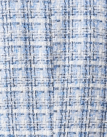 Fabric image thumbnail - Ecru - Illusion Blue Tweed Jacket