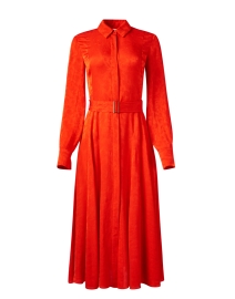 Product image thumbnail - Jason Wu Collection - Coral Jacquard Shirt Dress 