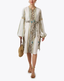 Look image thumbnail - D'Ascoli - Maya Ivory Multi Print Dress