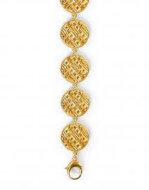 Back image thumbnail - Dean Davidson - Lontar Gold Circle Weave Bracelet