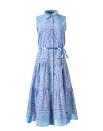 Vivi Blue Multi Paisley Dress