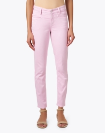 Front image thumbnail - Cambio - Pina Light Pink Stretch Denim Jean