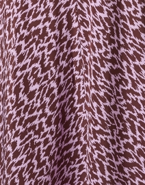 Fabric image thumbnail - L.K. Bennett - Gabrielle Purple Print Silk Dress