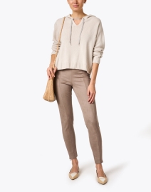 Look image thumbnail - Weill - Taupe Suede Pant