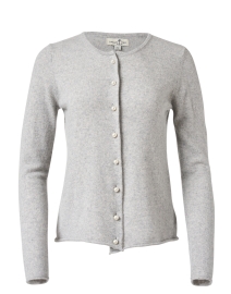 Product image thumbnail - Cortland Park - Grey Cashmere Pearl Cardigan