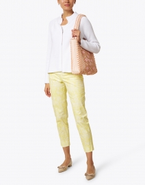 Look image thumbnail - Kinross - White Ribbed Cotton Cardigan