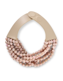 Bella Dusty Pink Multistrand Necklace