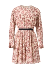 Product image thumbnail - Jason Wu - Red Floral Print Pleated Dress
