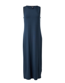 Product image thumbnail - Eileen Fisher - Deep Blue Stretch Jersey Dress