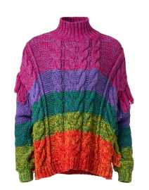 Rainbow Cable Knit Sweater