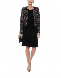Palomia Black Floral Sequin Jacket