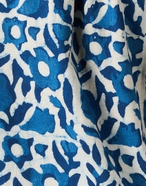 Fabric image thumbnail - Apiece Apart - Los Altos Blue Print Cotton Top