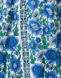 Fabric image thumbnail - Ro's Garden - Blue Floral Cotton Kurta