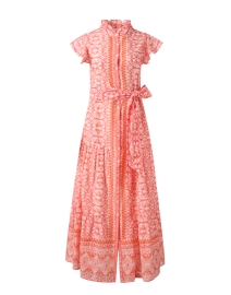 Product image thumbnail - Jude Connally - Mirabella Pink and Orange Print Cotton Dress