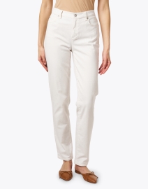 Front image thumbnail - Eileen Fisher - Ivory Straight Leg Jean