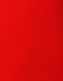 Fabric image thumbnail - E.L.I. - Red Cotton Ruched Mock Neck Top