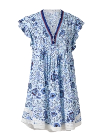 Product image thumbnail - Poupette St Barth - Sasha Blue Floral Mini Dress