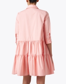 Back image thumbnail - Fabiana Filippi - Pink Cotton Shirt Dress