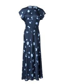 Product image thumbnail - Vince - Blue Print A-Line Dress