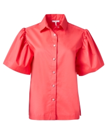 Angelina Coral Puff Sleeve Blouse