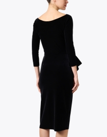 Back image thumbnail - Chiara Boni La Petite Robe - Maly Black Velvet Dress