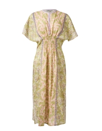Product image thumbnail - D'Ascoli - Tasa Green Print Cotton Dress
