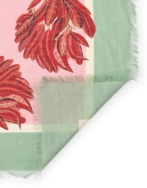 Back image thumbnail - Franco Ferrari - Diletto Multi Floral Cotton Silk Scarf