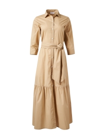 Product image thumbnail - Rosso35 - Beige Cotton Shirt Dress
