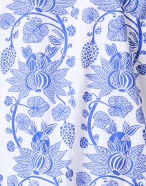Fabric image thumbnail - Ro's Garden - Deauville Blue and White Printed Shirt Dress