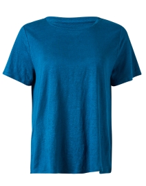 Product image thumbnail - Eileen Fisher - Blue Linen Tee