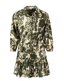 Robin Olive Green Print Cotton Dress