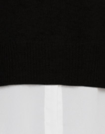 Brochu Walker - Black Sweater with White Underlayer