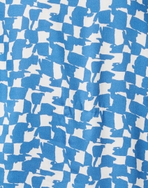 Fabric image thumbnail - WHY CI - Blue Geo Print Top