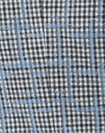 Fabric image thumbnail - Emporio Armani - Blue Multi Plaid Blazer Jacket