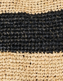 Fabric image thumbnail - Laggo - Jill Beige and Black Raffia Handbag