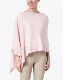 Front image thumbnail - Minnie Rose - Pink Sand Cashmere Ruana