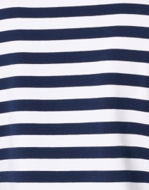 Fabric image thumbnail - E.L.I. - Navy and White Stripe Stretch Pima Cotton Top