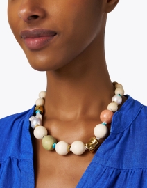 Look image thumbnail - Lizzie Fortunato - Andros Multi Stone Necklace
