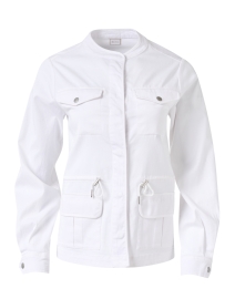 Product image thumbnail - Ecru - White Montauk Utility Jacket
