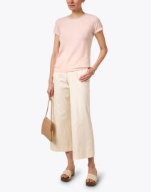 Look image thumbnail - Cortland Park - Pink Cashmere Ringer Top