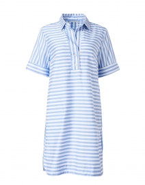 Aileen Blue and White Stripe Cotton Dress