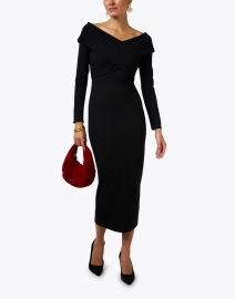 Look image thumbnail - Emporio Armani - Black Off The Shoulder Dress