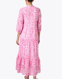 Back image thumbnail - Banjanan - Bazaar Pink Print Cotton Dress
