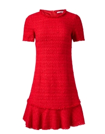 Manta Red Tweed Sheath Dress